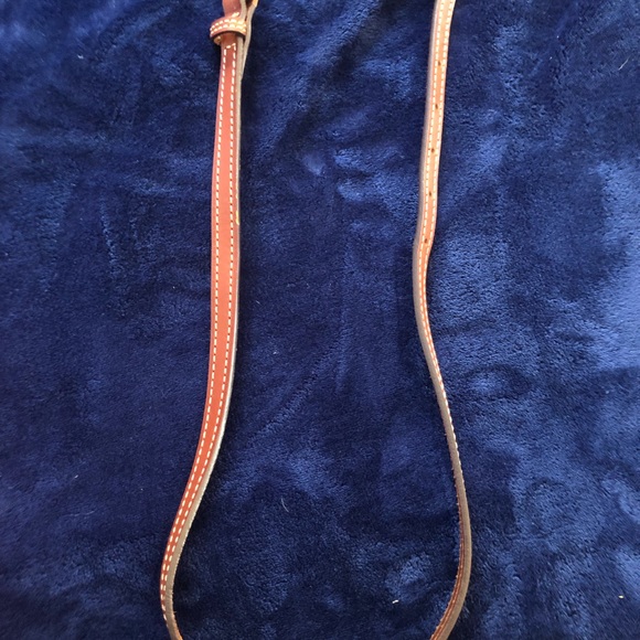 Orange Pebble Grain AWL Dooney &Bourke Double Strap Purse - Picture 3 of 13